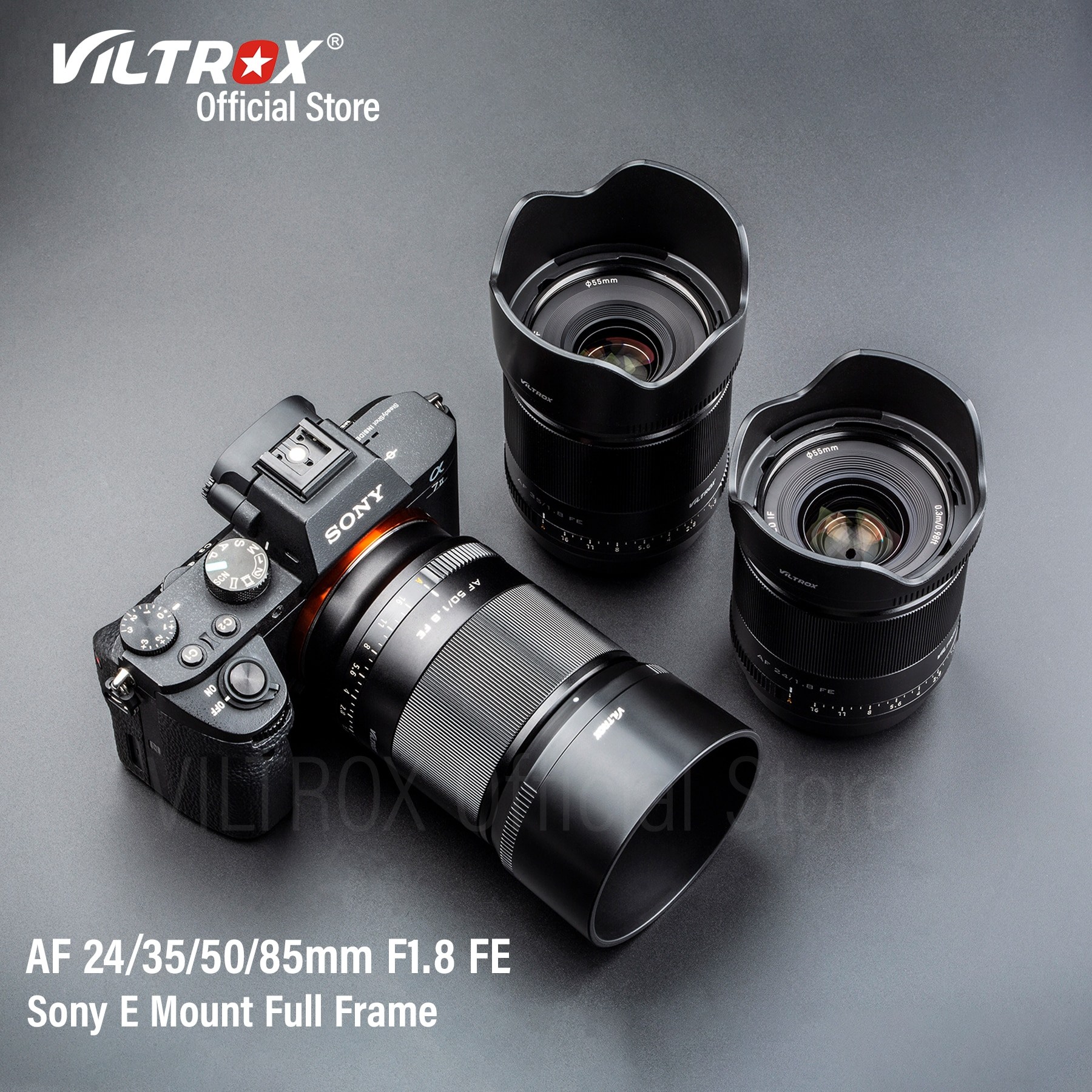 VILTROX 24mm 35mm 50mm 85mm F1.8 소니 E 카메라 렌즈 자동 초점 전체 프레임 프라임 대형 조리개 초상화 FE 소니 E 마운트 A7 용 791,900원