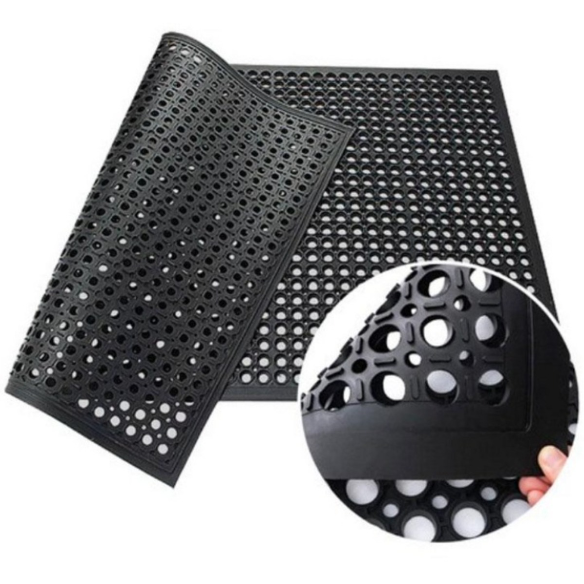 모모이츠 미끄럼 방지매트 현관매트 고무매트  업소용 산업용 식당 주방 발 매트 21,900원