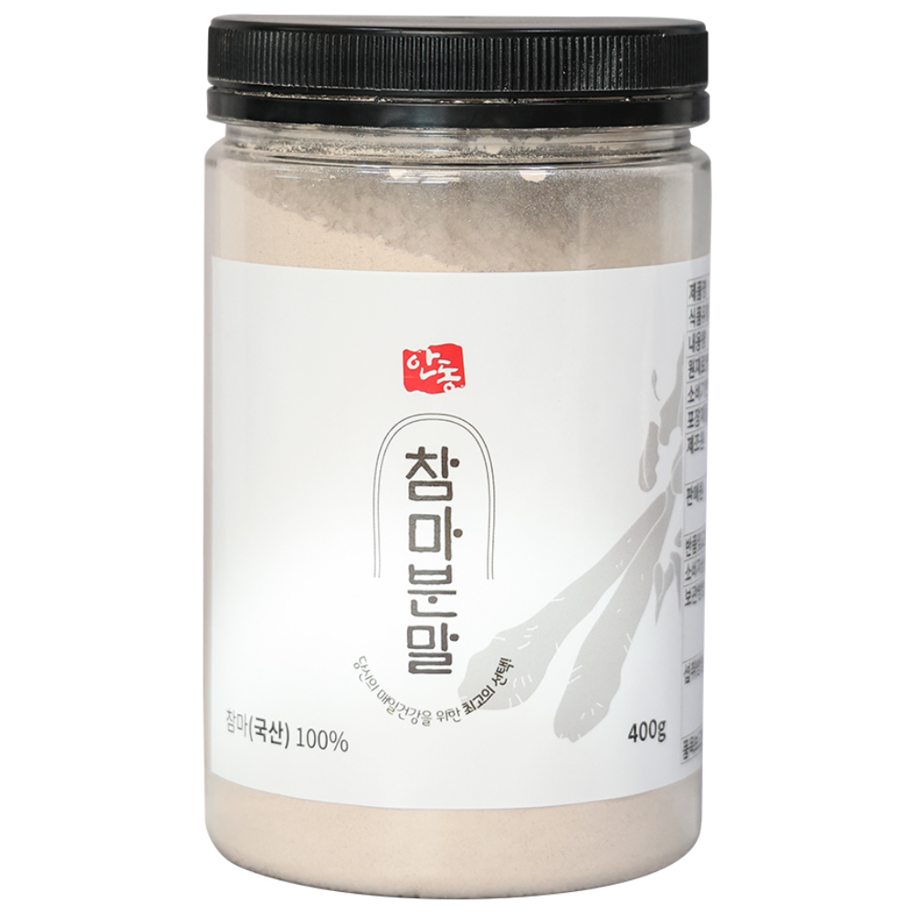 안동마Day 껍질 벗긴 안동 참마가루 통분말 마분말 마가루, 1개, 400g 26,000원