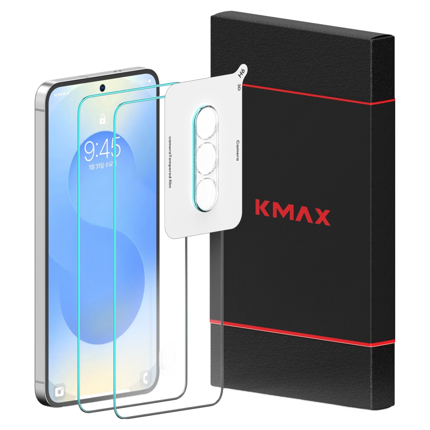 케이맥스 전면 강화유리 필름 2p + 카메라 필름 세트 14,150원