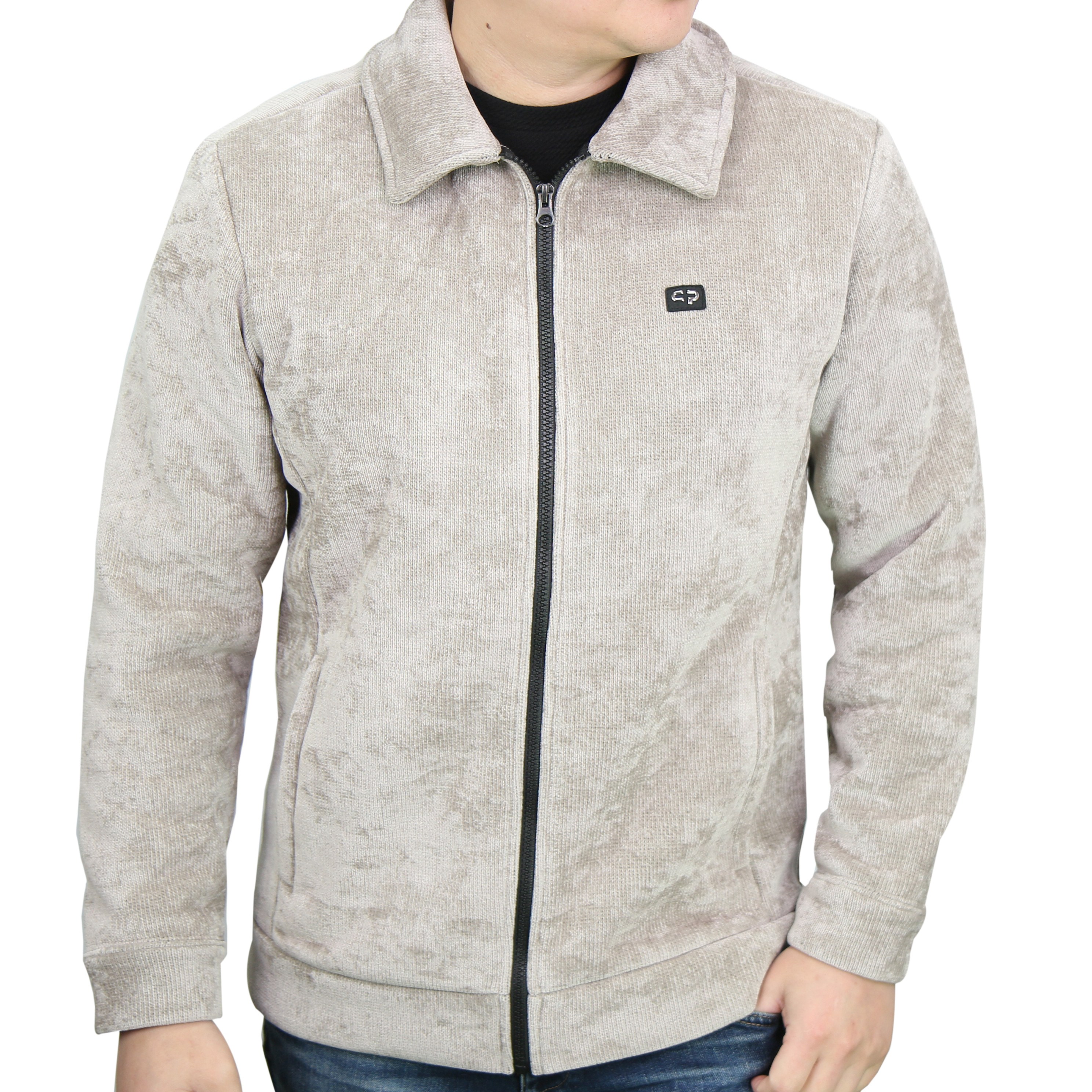 센터폴 남성 부드러운 벨로아 기모 카라 자켓 고급 벨벳 감성 겨울 자켓 39,900원