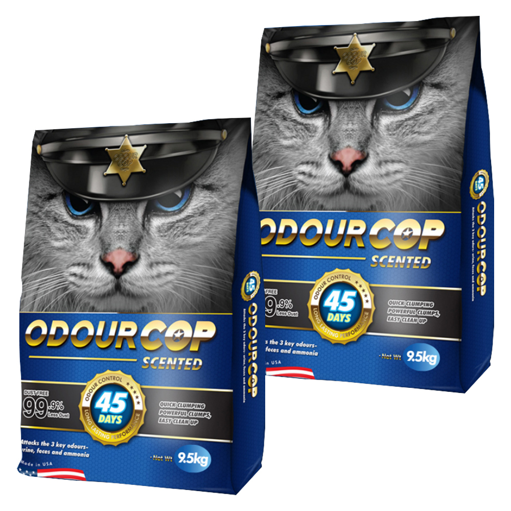 오더캅 씬티드 벤토나이트 고양이 모래, 9.5kg, 2개, 상쾌한향 49,000원