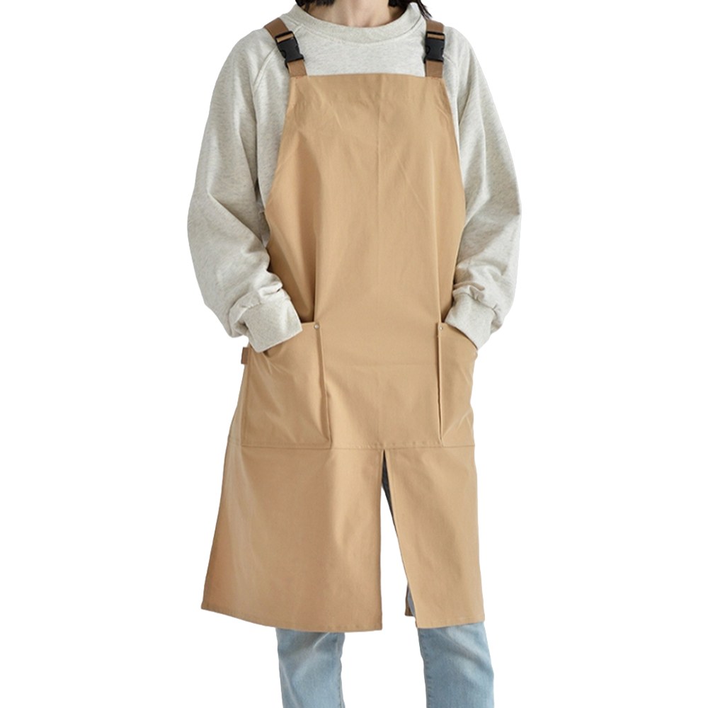 주니르 앞트임 방수앞치마 남녀공용 식당 카페 캠핑, 1개, 베이지 29,900원