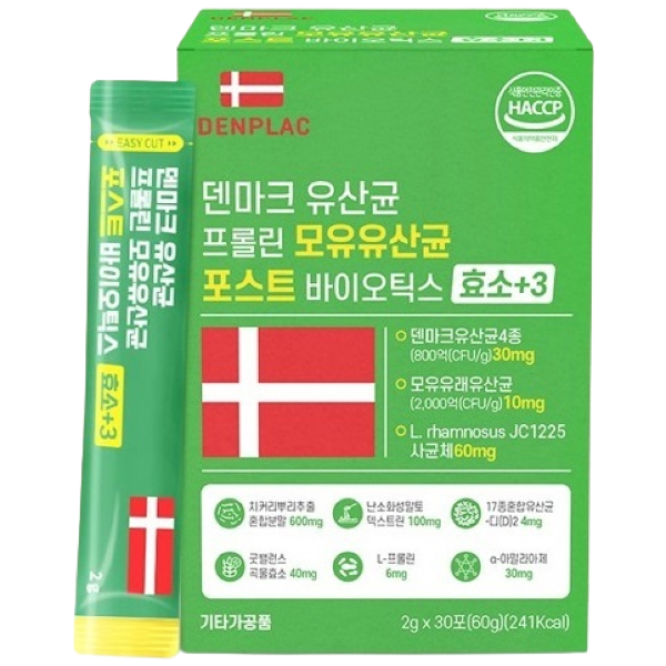 덴프락 덴마크 리얼 모유 프롤린 포스트바이오틱스 유산균, 30포, 60g, 5개, 현재가 39,970원