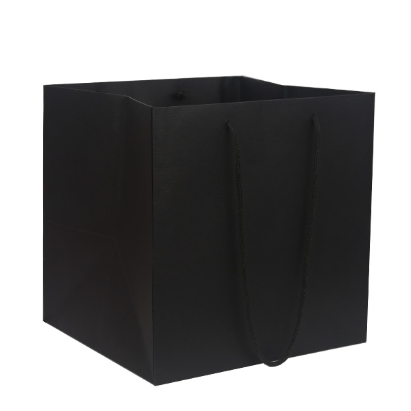 [플라워쇼핑백] 엠보블랙 플라워 대 25ea 45,000원