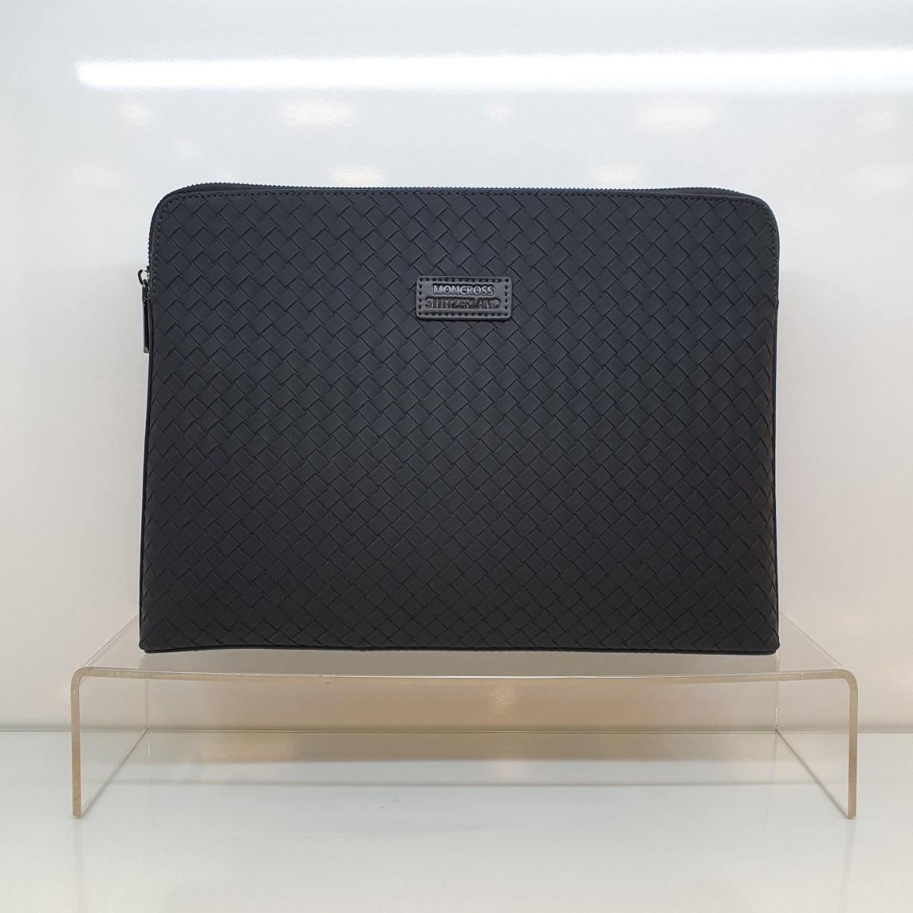 몽크로스 !! 무료배송 !! 가죽 짜임 빅 클러치백 # 부평점 MK9350 BLACK 88,000원