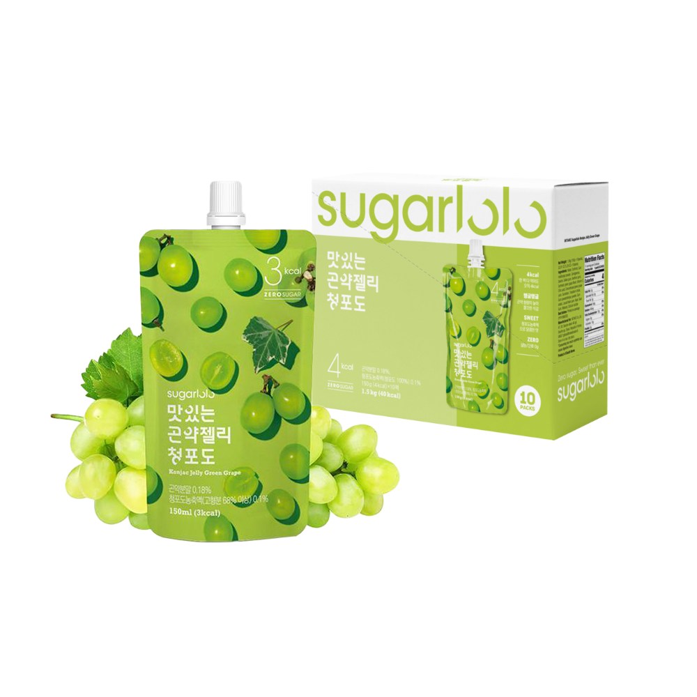 인테이크 슈가로로 맛있는 곤약젤리 청포도 13,350원