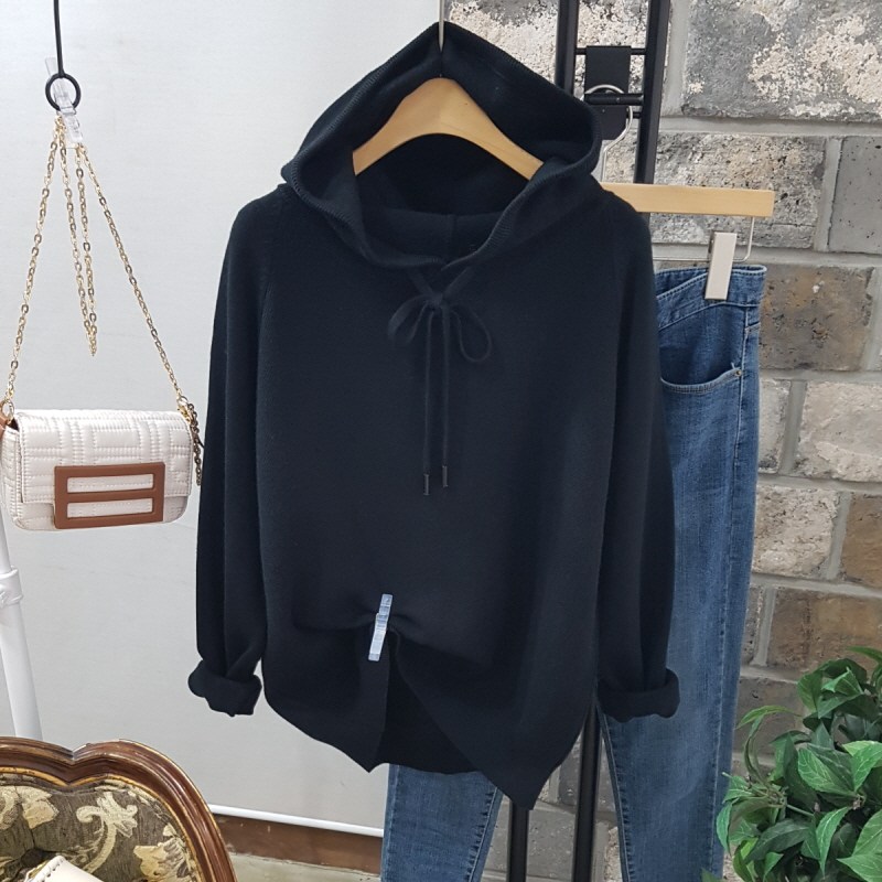 상상그이상 여성용 와플 후드 티셔츠 간절기 부드러운 소재 사이즈좋은 아우터안에 걸치기 좋은 컬러풀한 부드러운 촉감왕 니트티셔츠 데일리 무지 후드티 42,800원