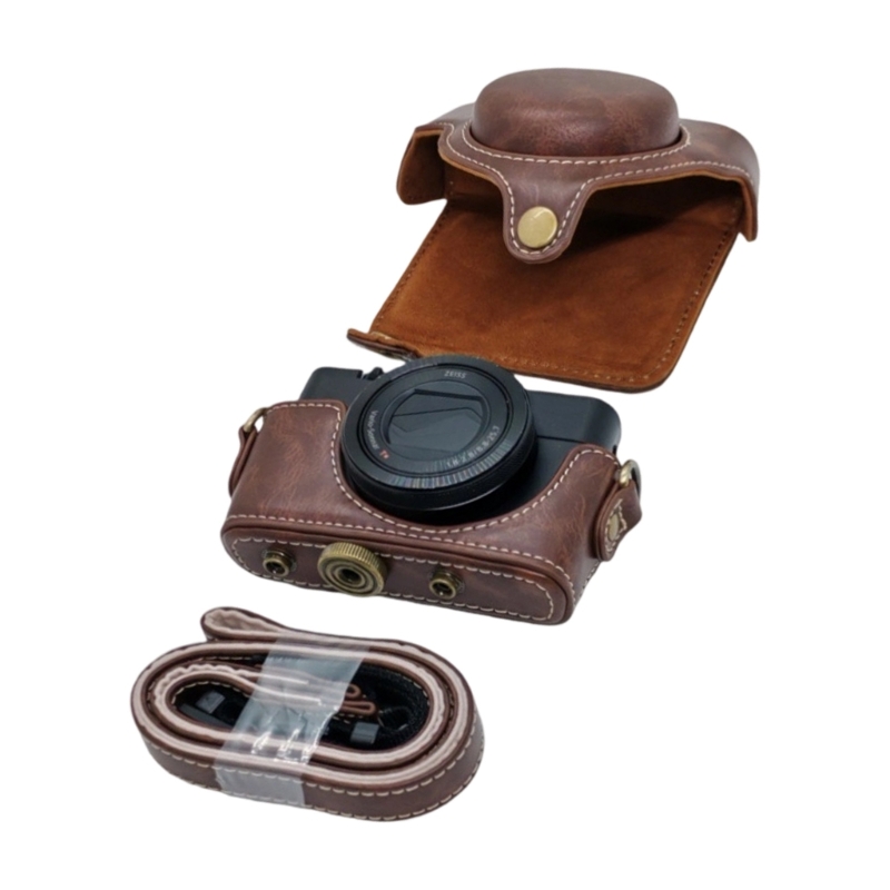 레트로 디자인과 기능적 이점을 갖춘 RX100 카메라와 호환되는 우아하고 보호적인 PU 가죽 카메라 케이스 17,560원