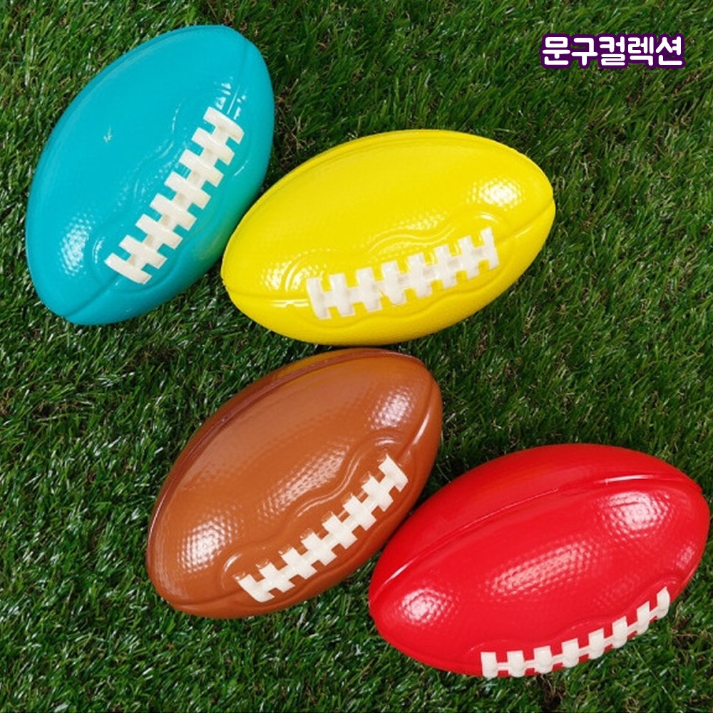 럭비공 스펀지볼 미니 스포츠공 안전공 탄성 말랑공 캐치볼 장난감공 완구 소프트 말랑말랑, 1개 4,500원