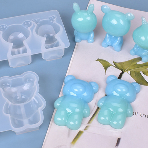 동물모양 입체곰 실리콘 레진아트 몰드 1,900원