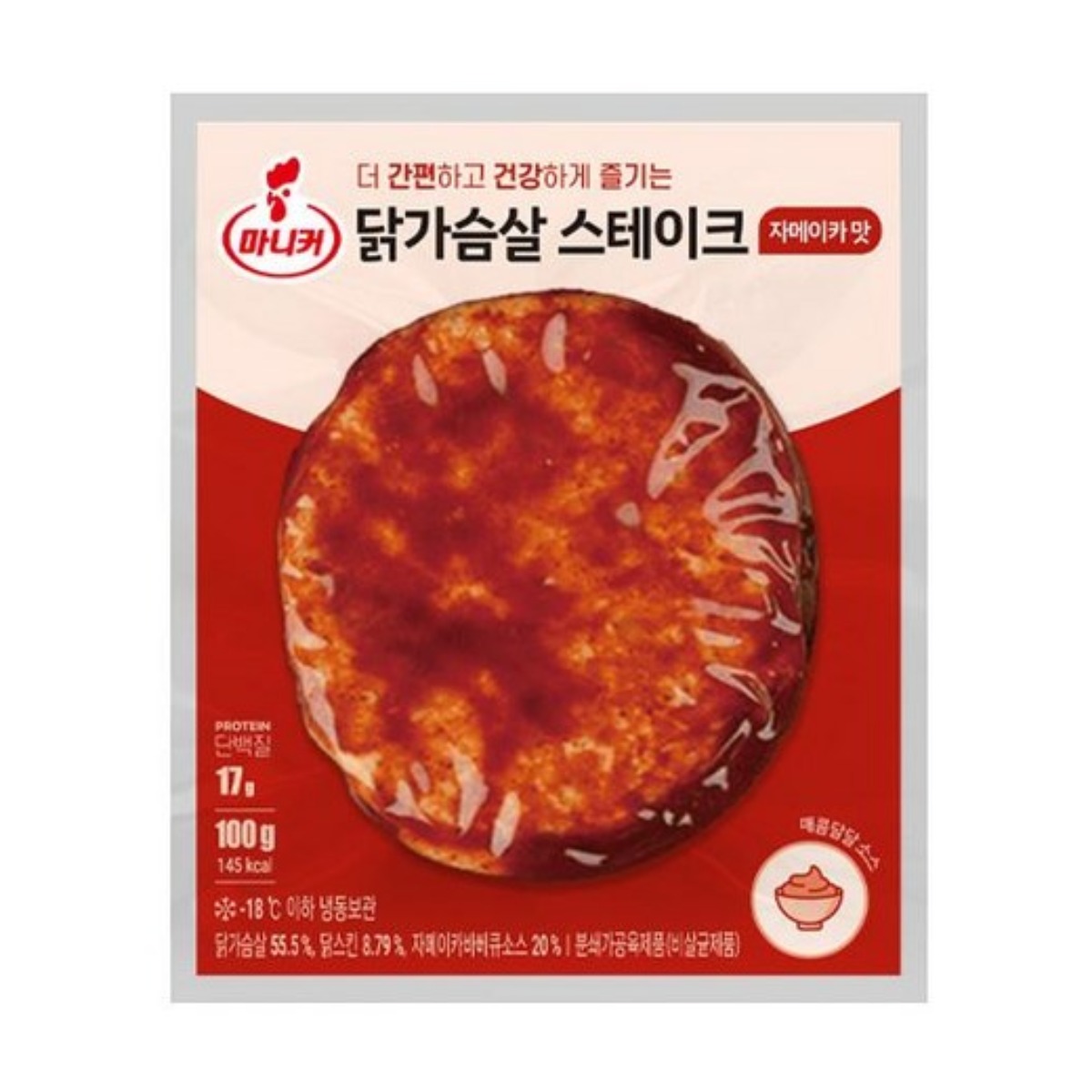 마니커 닭가슴살 스테이크 자메이카맛 100g [냉동], 10개, 100g 22,100원