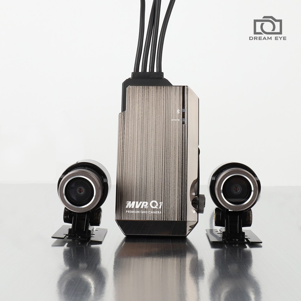 드림아이 지넷 MVR Q1 오토바이 블랙박스 32GB 2채널 QHD/FHD 완전 방수 오늘출발 900,000원
