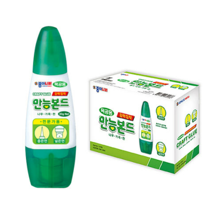 종이나라 목공용 만능본드 30g 12개포장 기능성풀 28,500원