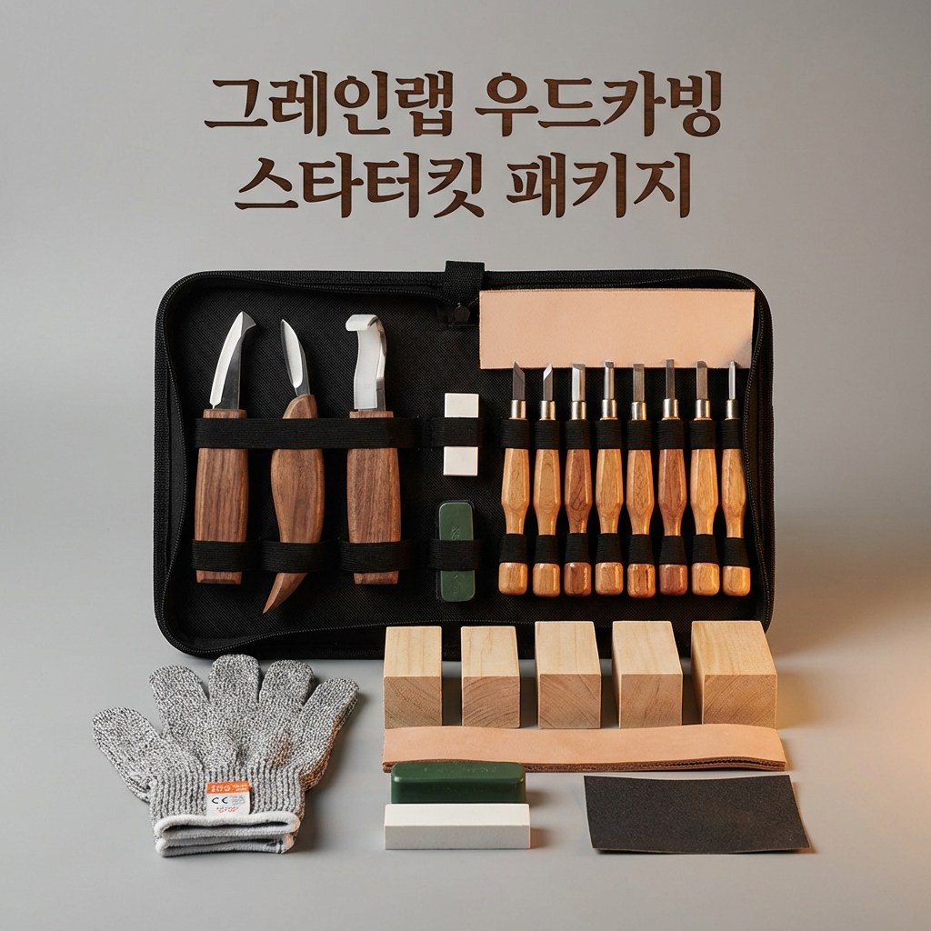 그레인랩 우드카빙 스타터 세트, 혼합, 1개 54,900원