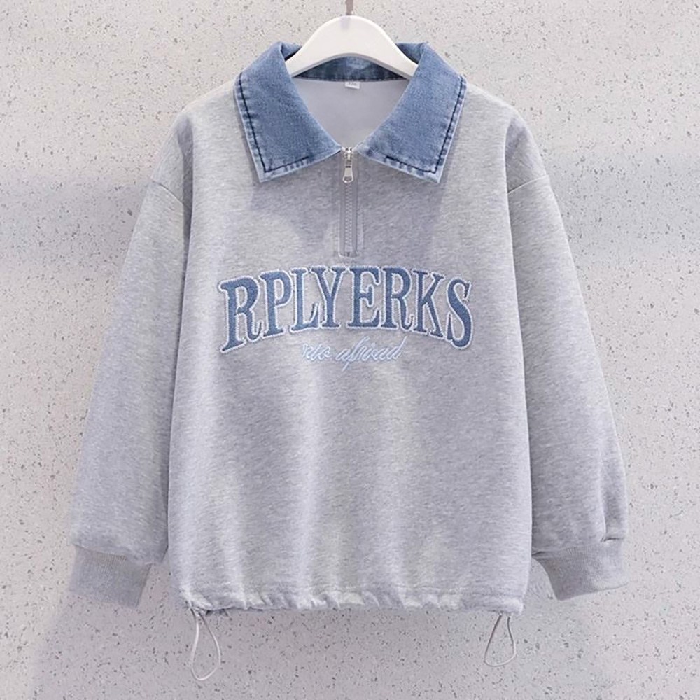 인싸모여 여아 초등 반집업 카라 티셔츠 29,500원