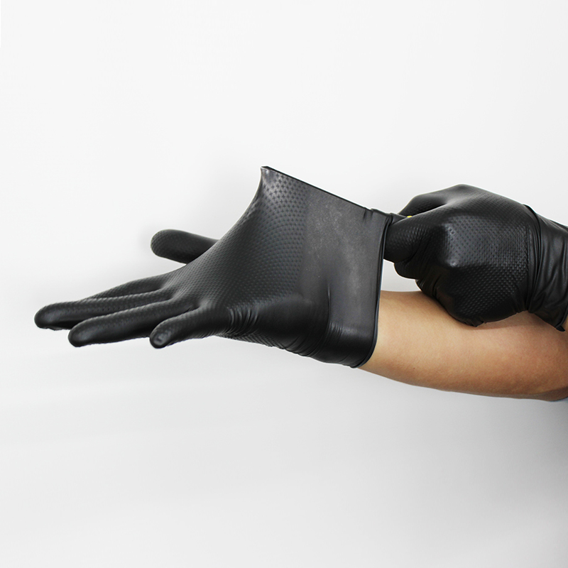 (ELFLEX)엘플렉스 다이아텍스 도톰(DT-900) 다이아몬드텍스쳐 두꺼운블랙니트릴장갑 9g(50장) 16,470원