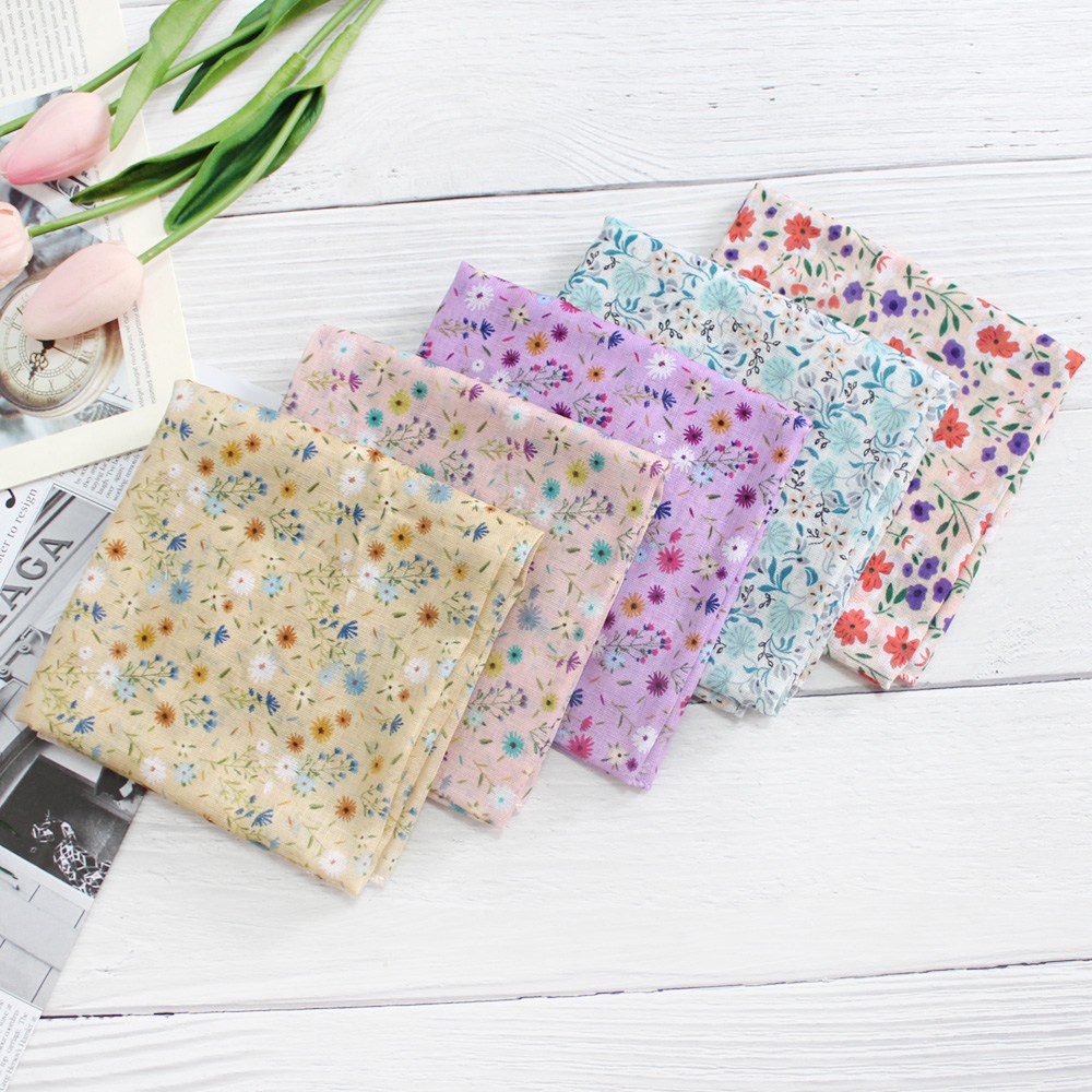 렌느 여성손수건  5장1세트 가제 면 쁘띠 목손수건 미니스카프 14,800원