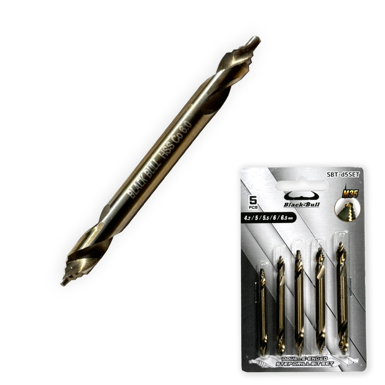 블랙불 양용 스텝드릴비트 세트 5pcs (4.2/5/5.5/6/6.5mm) 21,500원