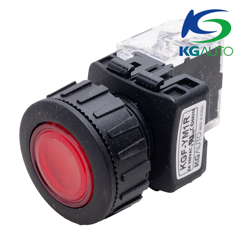 케이지오토 누름버튼 스위치 KGF-YM1R 30파이 적색 일반형 4,660원