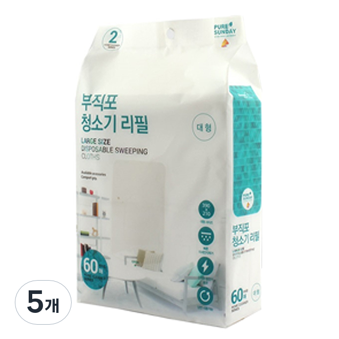 선우랜드 부직포 청소기 리필 대형 60매 26,680원