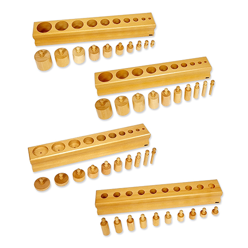 하나몬테소리 / 꼭지원기둥 / 감각교구 / 소근육 발달 / 몬테소리 교구 240,000원