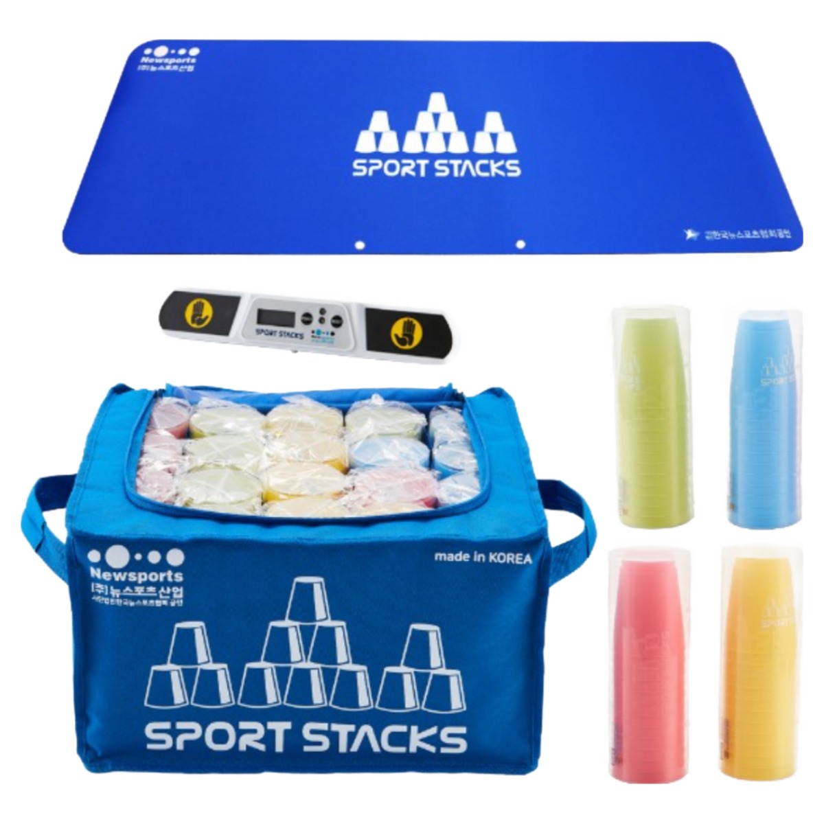 뉴스포츠 스포츠스택 주니어 스쿨 풀세트 컵20세트 타이머 매트 241,200원