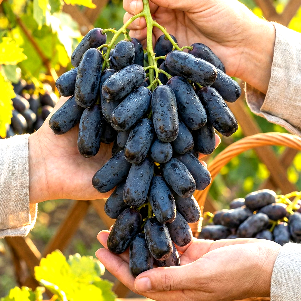 [다정한과일] 최고당도 씨없는 블랙사파이어포도 가지포도, 1박스, 1kg 18,000원