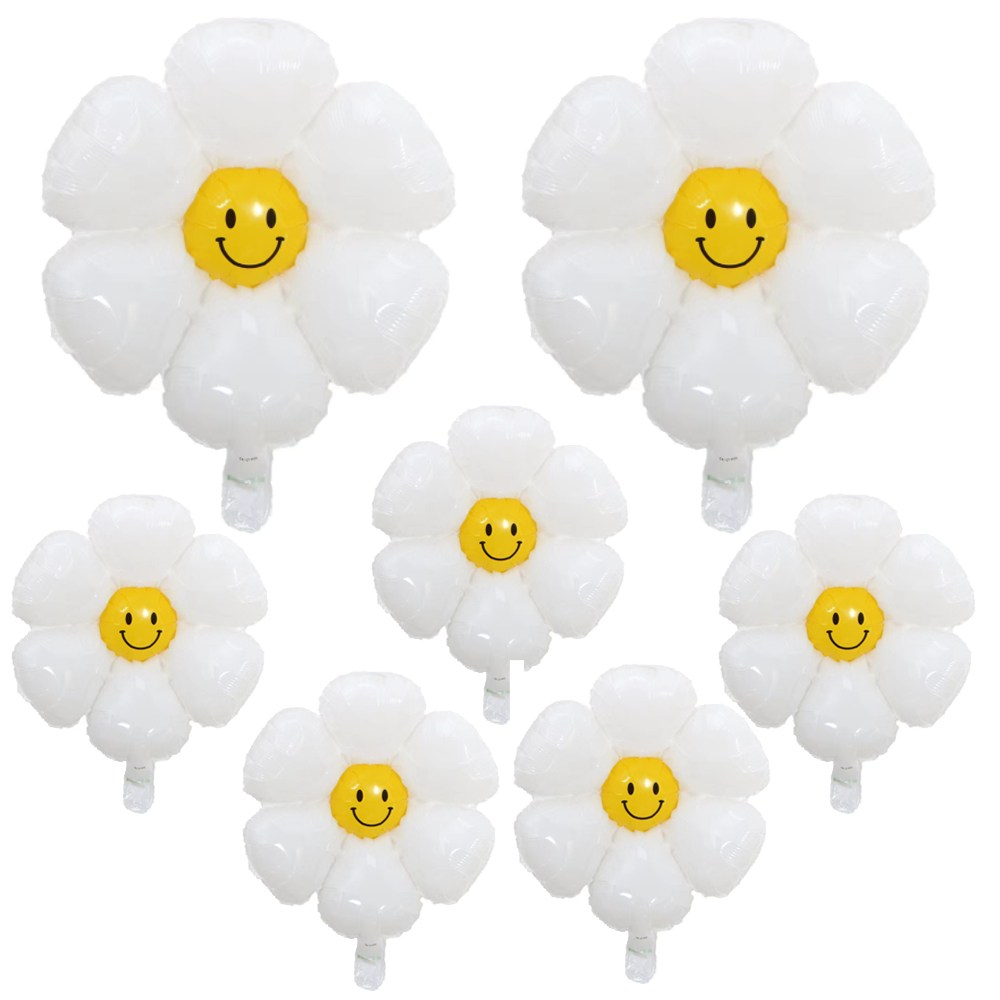 올리브파티 스마일 데이지풍선 소형5P 중형 2P 세트, 1세트 9,500원