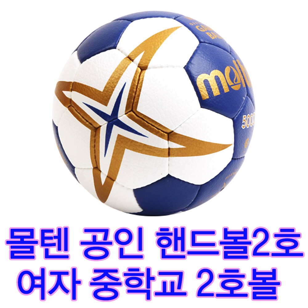 몰텐 핸드볼 2호볼 공인핸드볼 여자중학교 핸드볼2호 대회용 시합용 73,000원