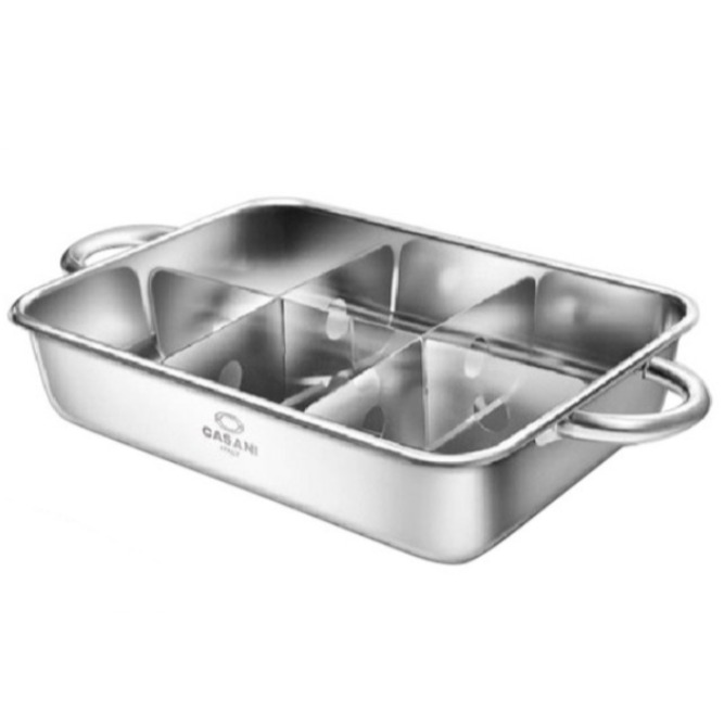 스텐전골냄비 인덕션 사각 오뎅탕 어묵탕 4칸 냄비, 1개 15,900원