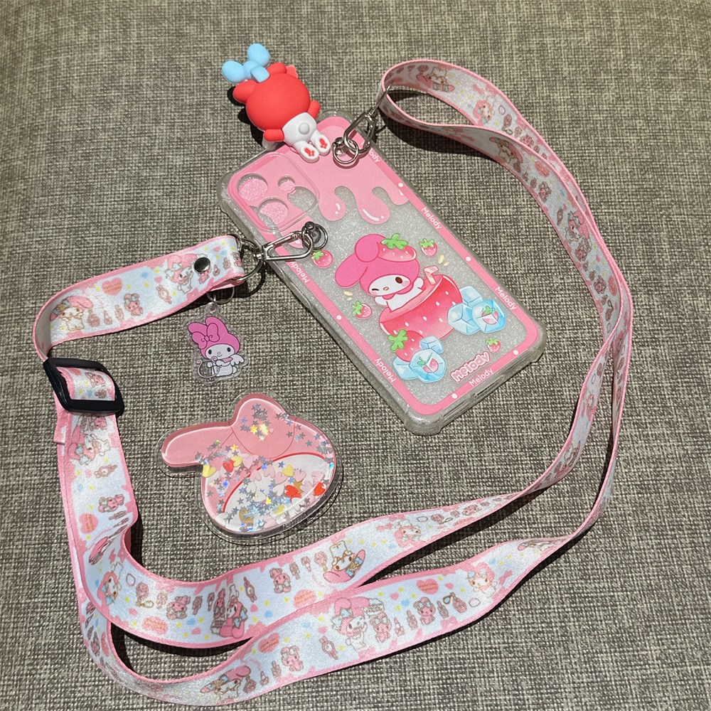 갤럭시X커버5 귀여운 마이멜로디 캐릭터 커플 스마트톡 거치대 실리콘 케이스 16,410원