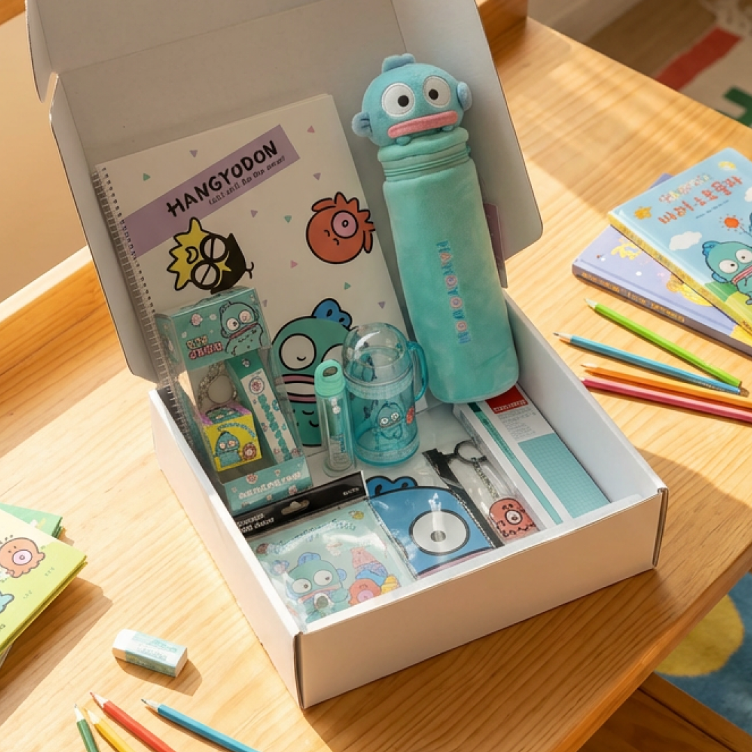 산리오문구세트 한교동 학용품세트 선물세트 신학기 양치컵 입학 졸업선물, 1세트, 프리미엄 44,000원