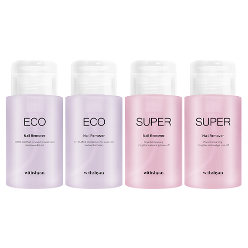 위드샨 대용량 펌프형 네일리무버 슈퍼 200ml + 에코 200ml 세트 26,000원