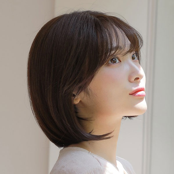 가발매니아 프론트 레이스 보니펌 단발 수제 통가발 27cm, 내츄럴브라운, 1개 118,900원