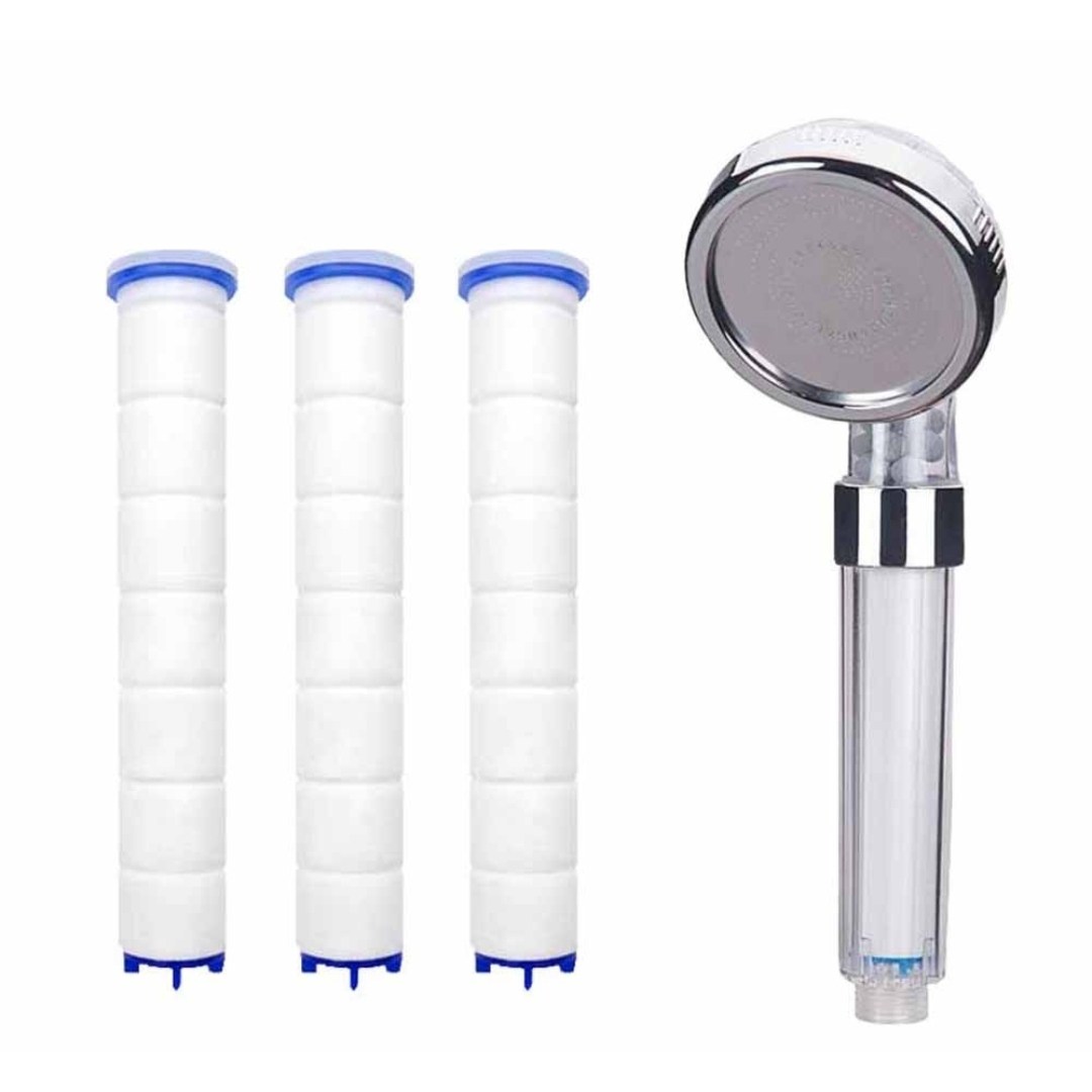 페누스 석회수필터 샤워기헤드 녹물제거 수압상승 해외여행 여행용 샤워기 샤워필터 필수품(샤워기1개(필터1개 내장)+필터3개) 11,900원