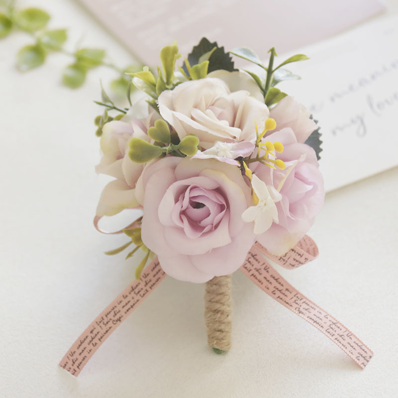 봄부쿠 조화 꽃코사지 행사용 남자 부토니에 꽃사지, 1개, 03 코사지 9,200원