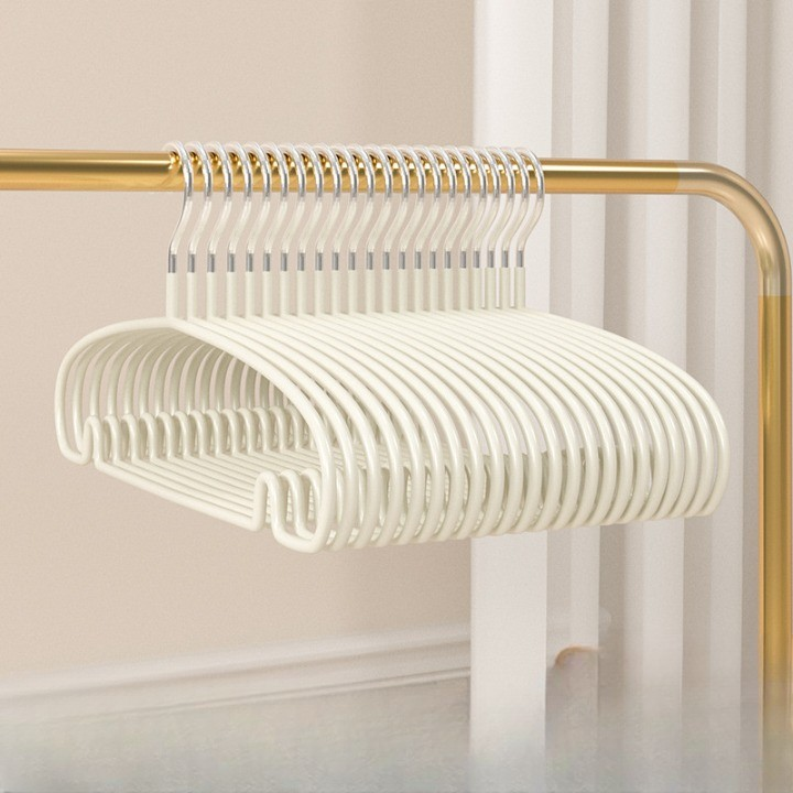 프렌지 유선형 논슬립 옷걸이 40cm, 아이보리, 10개 6,000원