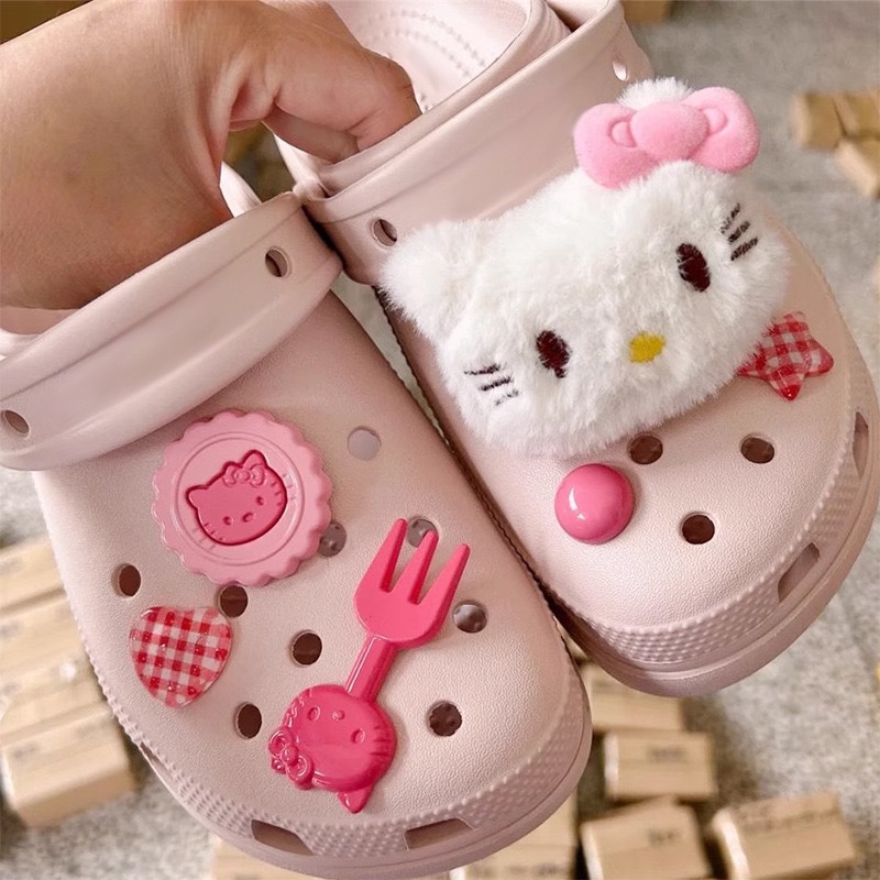 옐상 헬로키티 키티 화이트 봉제인형 파츠 신발꾸미기 6pcs  세트 15,900원