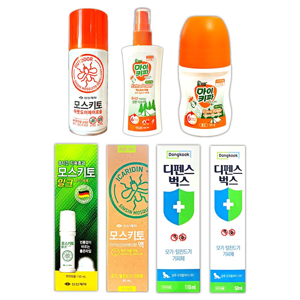 마이키파 모스키토 밀크 디펜스벅스 인기 모기, 진드기 기피제 8종 모음전 2,990원