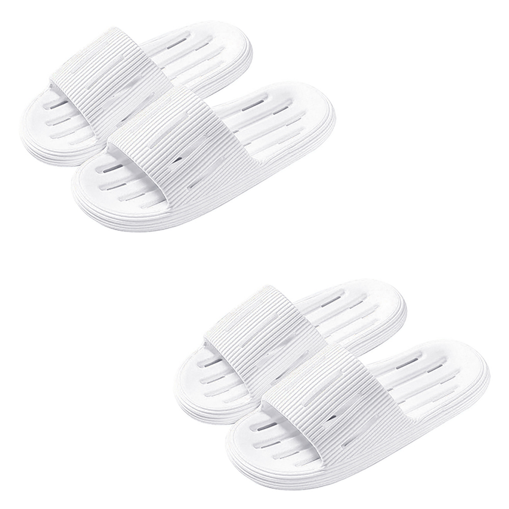 블럭마트 세로줄 물빠짐 욕실화, 화이트, 2개 11,500원