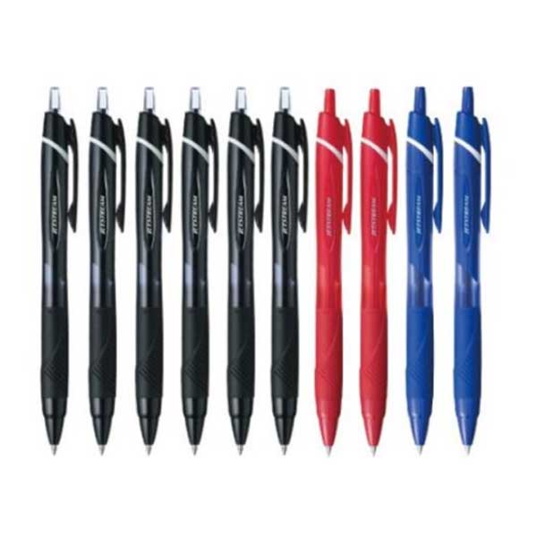 uni 제트스트림 볼펜 흑청적 혼합 10개 세트 13,650원