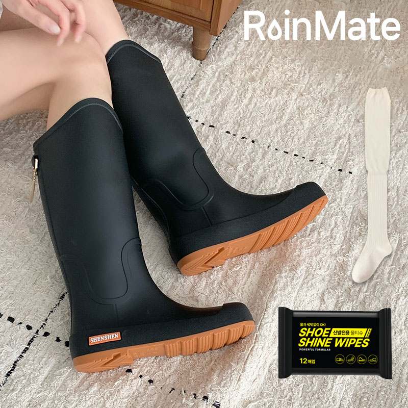 마마픽스 방수 미끄럼방지 여성용 컴포트 롱 장화 레인부츠 19,900원