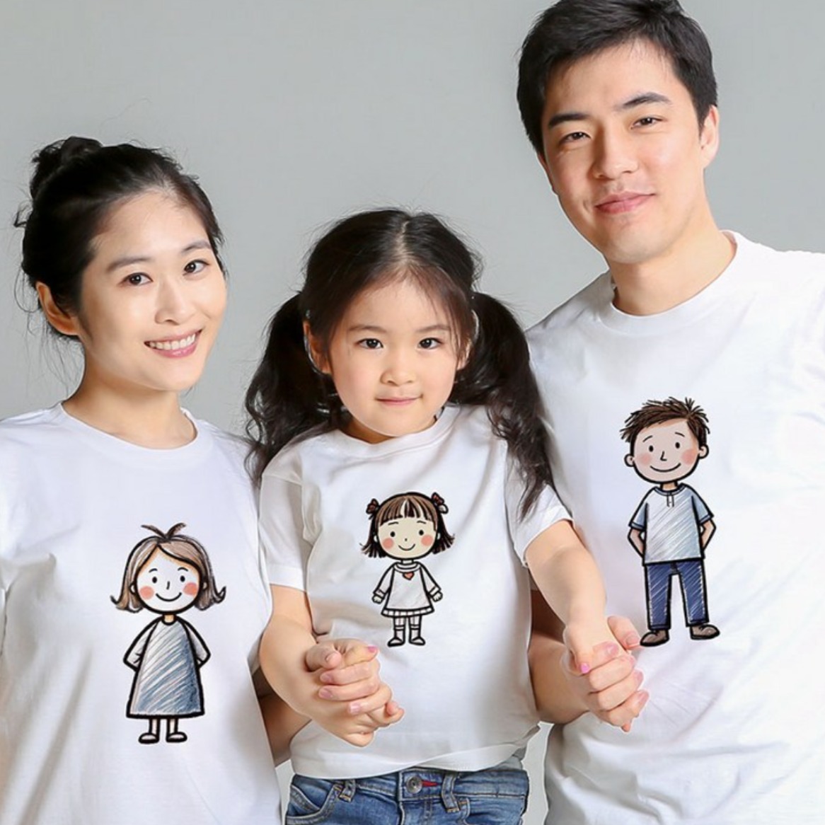 캐릭터 가족티 패밀리룩 주문제작 사진촬영의상 13,000원
