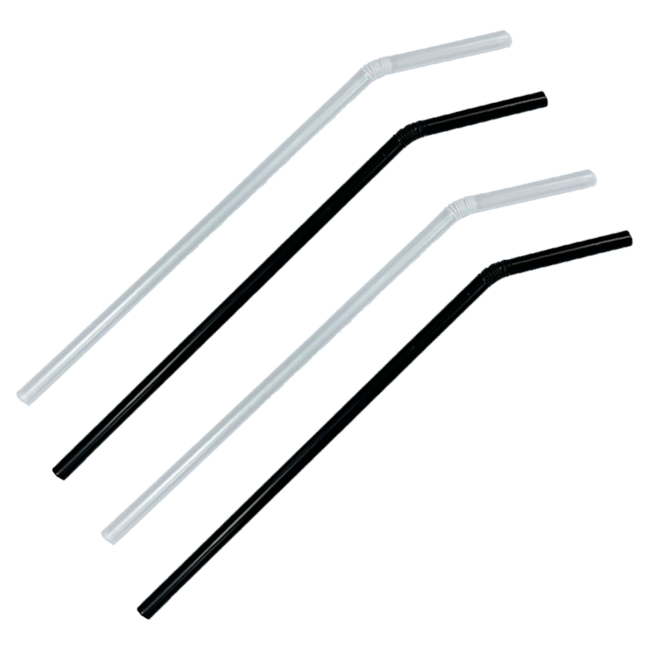 원바이 투명 자바라 플라스틱 빨대 7.0mm*250mm 벌크포장 10000개, 1개, 10000개입 65,000원