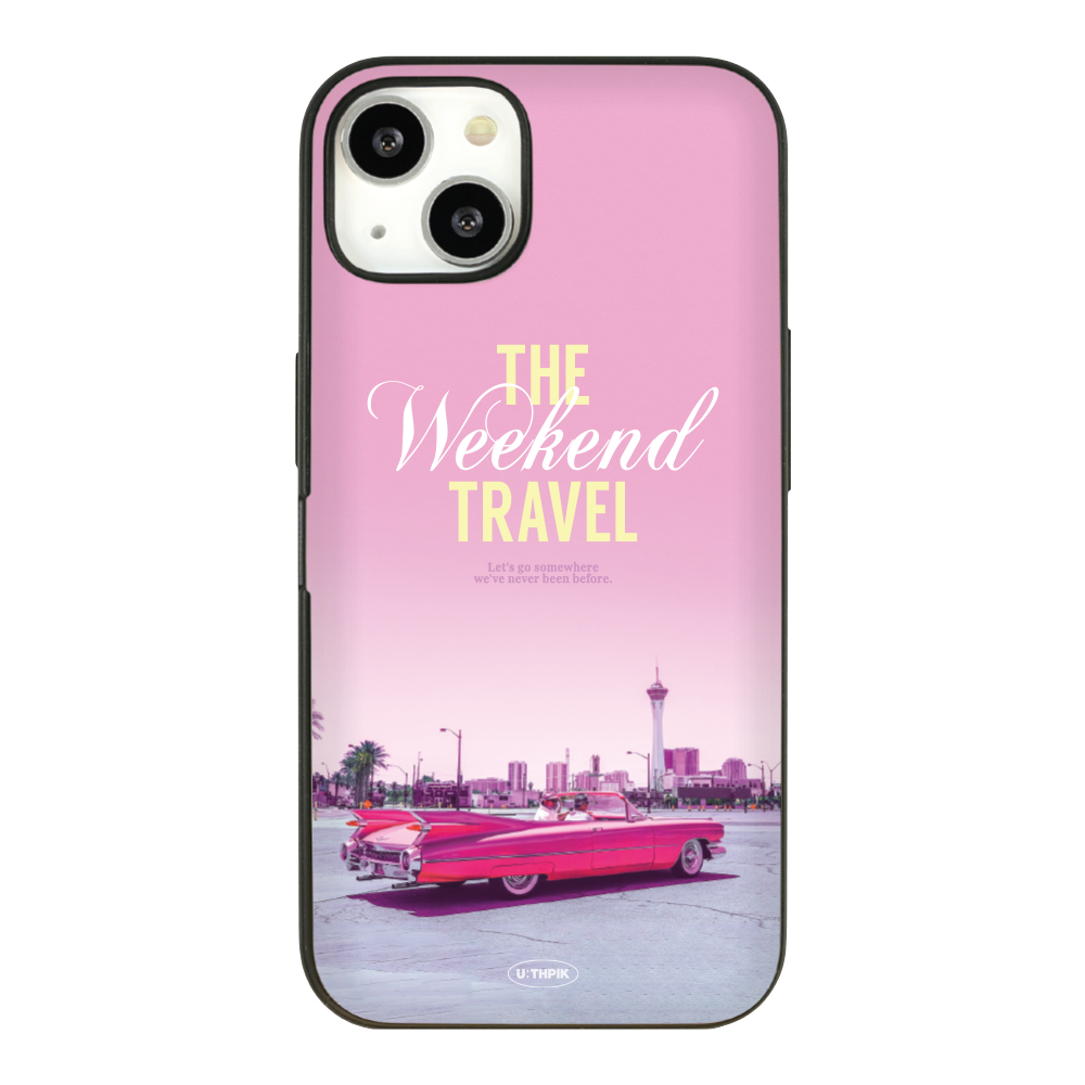 유스픽 디자인 마그네틱 카드포켓 핑크 트래블 휴대폰 케이스 8,430원