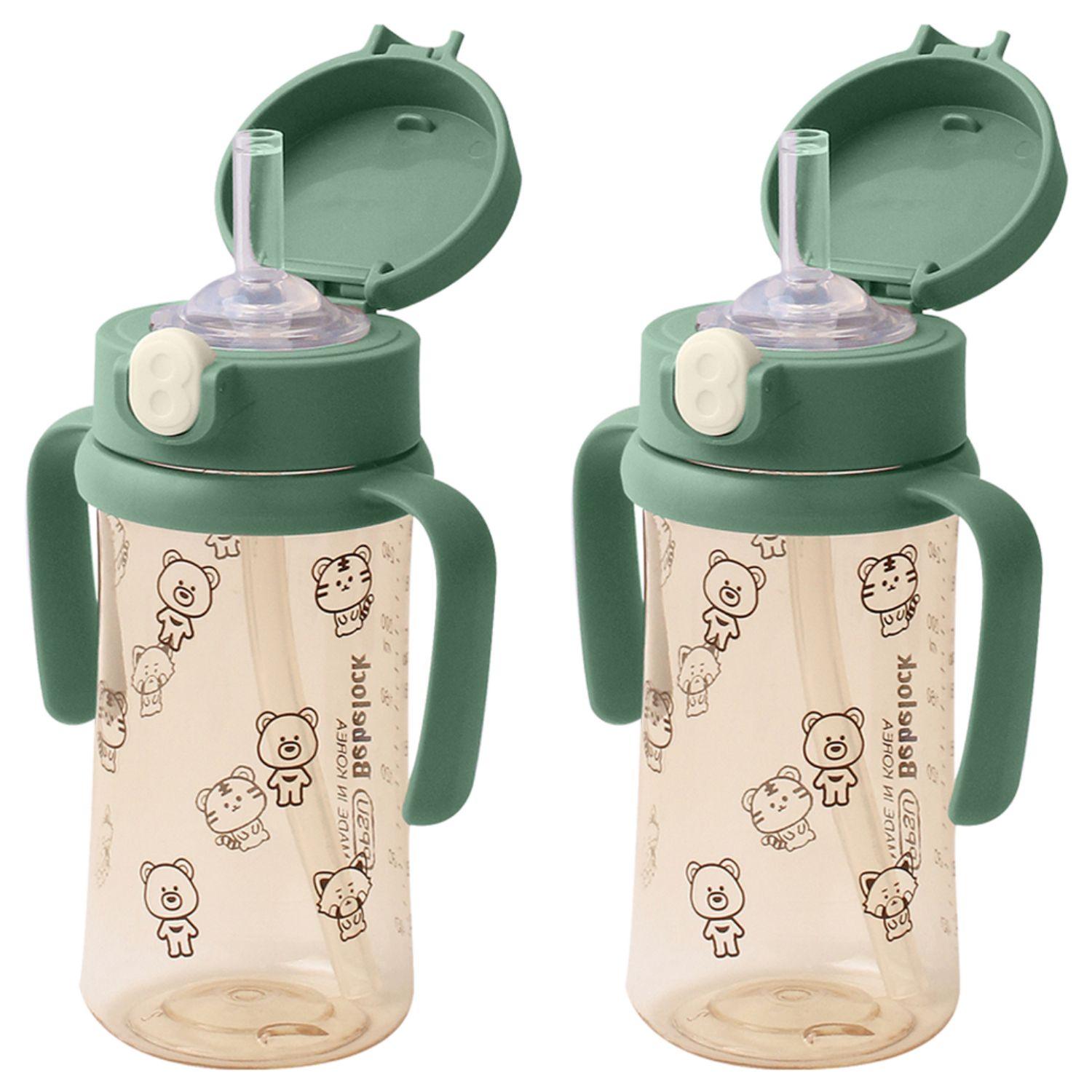 베베락 아이와 PPSU 원터치 빨대컵, 270ml, 2개, 딥그린 35,910원