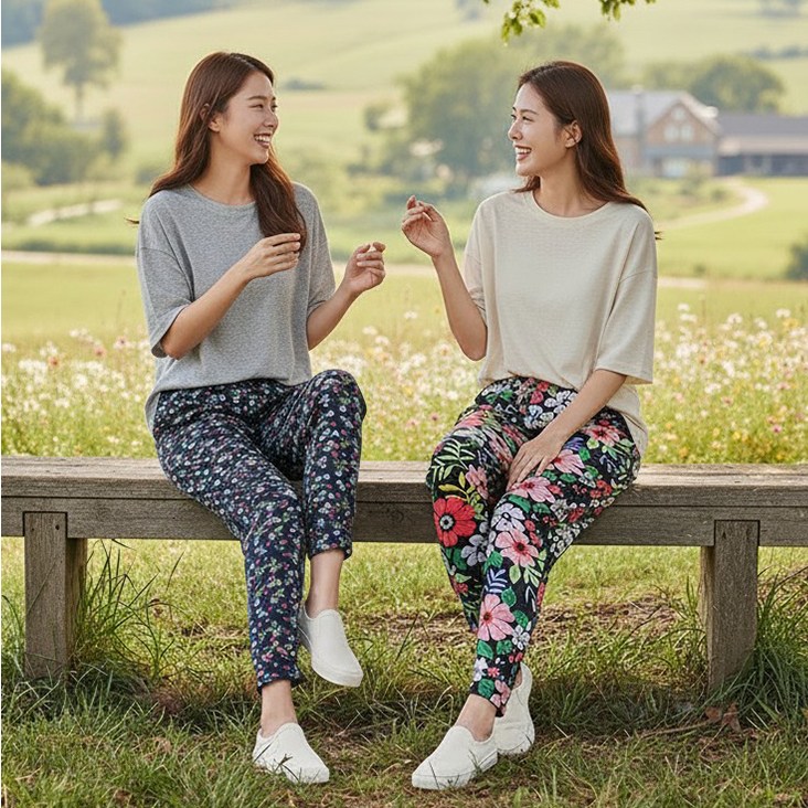 냉장고바지 몸빼 냉감 촌드레 여름바지 바캉스 고무줄 빅사이즈 쿨바지 5,200원