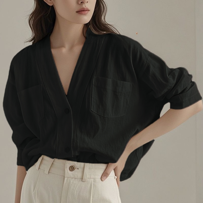 SELEAD 여자긴팔남방 린넨마셔츠  여자오버핏셔츠 면 셔츠 여성 루즈핏 캐주얼 상의 이너 셔츠 24,900원