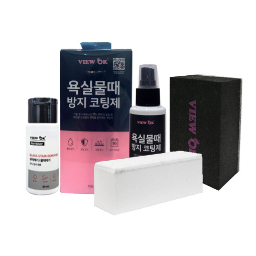 뷰오케이 욕실 물때 방지 코팅제 세트(유막제거제30ml+욕실코팅제100ml), 1세트, 100ml 20,900원